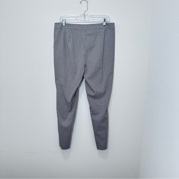 Lafayette 148 Women's Manhattan Blue Brown Plaid Career Office Dress Pant Size 8 - Picture 4 of 4